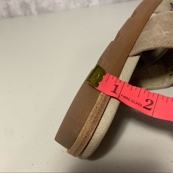 Sorel Torpeda Slide II Leather Sandals in Sahara Fossil - Picture 9 of 10